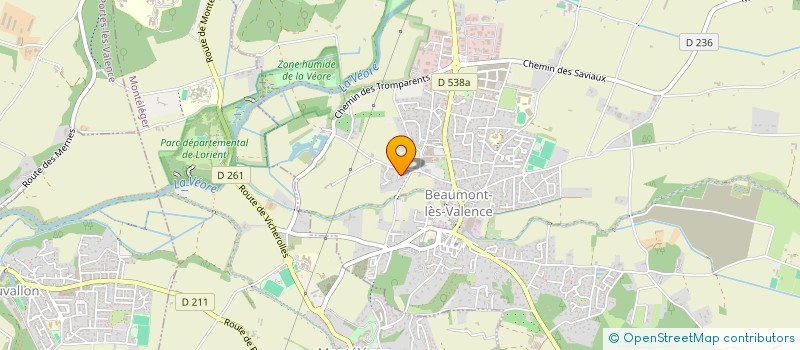 localisation de l'entreprise COFACYCLE à BEAUMONT-LES-VALENCE