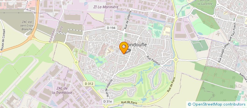 localisation de l'entreprise COFADENERGIE  BONDOUFLE