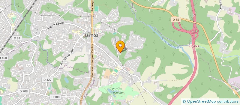 localisation de l'entreprise COFADOUR à TARNOS