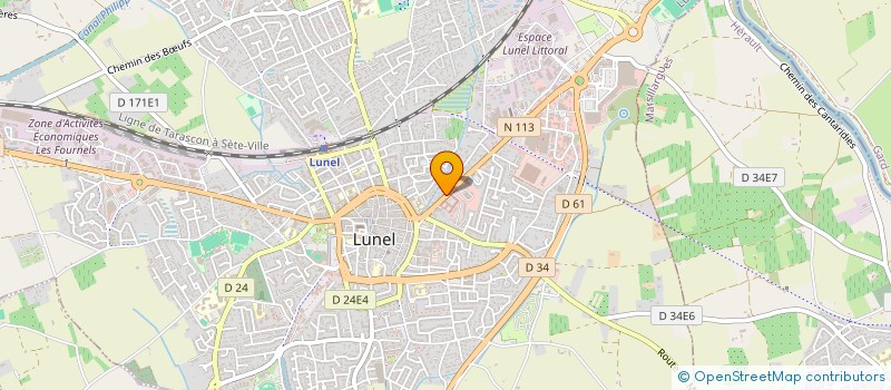 localisation de l'entreprise COFAM  LUNEL