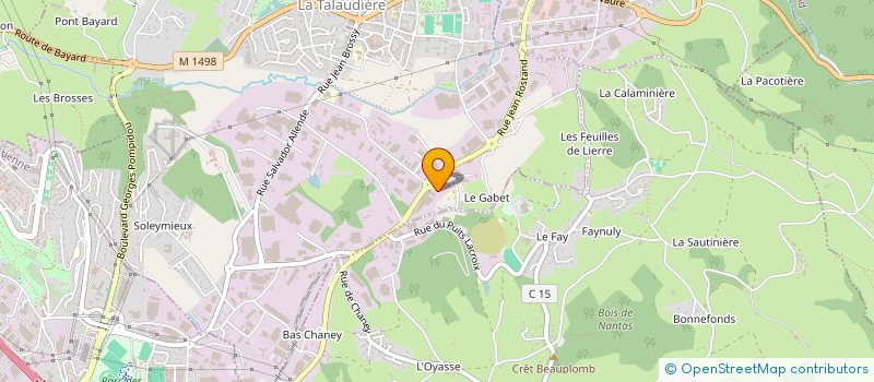 localisation de l'entreprise COFAME à LA TALAUDIERE