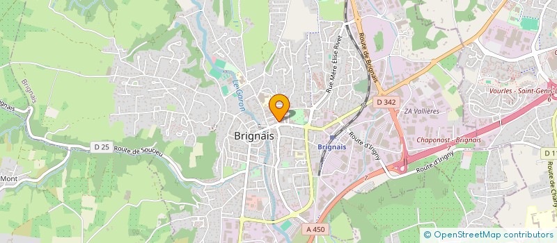 localisation de l'entreprise COFARIM à BRIGNAIS