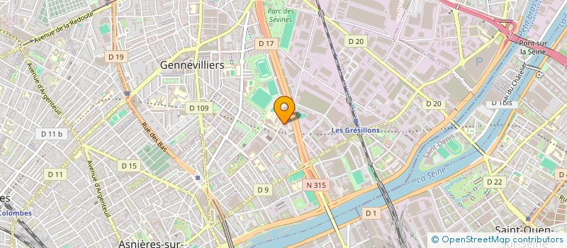 localisation de l'entreprise COFARO à GENNEVILLIERS
