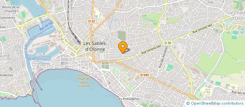 localisation de l'entreprise COFATER à LES SABLES D'OLONNE