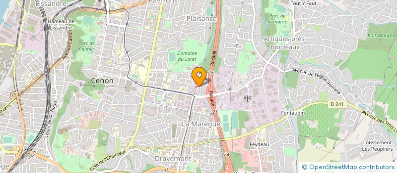 localisation de l'entreprise COFEB BTP à CENON