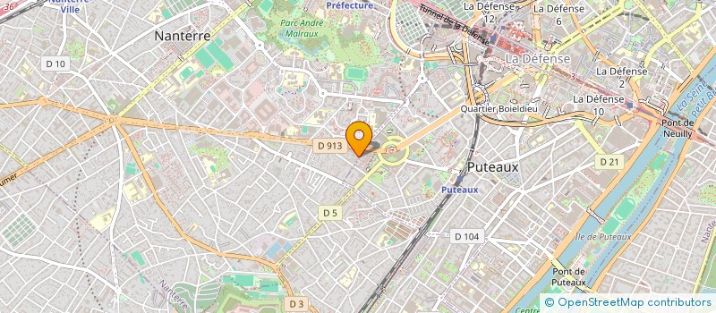 localisation de l'entreprise COFEJ  NANTERRE