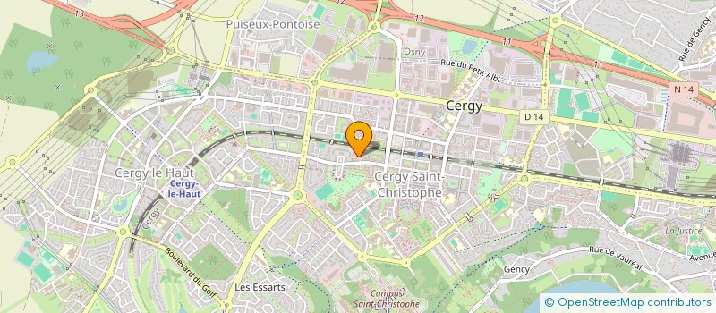 localisation de l'entreprise COFELY  CERGY