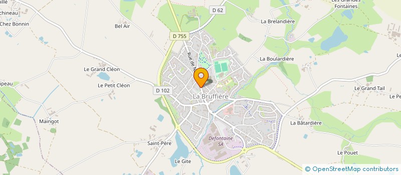 localisation de l'entreprise COFERM' PROD à LA BRUFFIERE