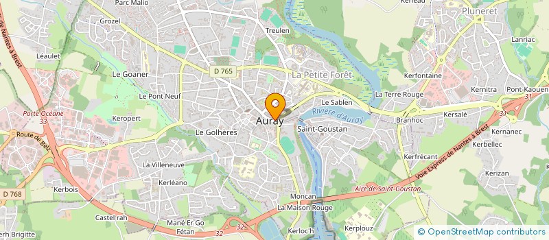 localisation de l'entreprise COFFEE 56 à AURAY