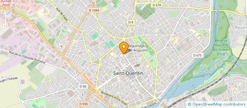 localisation de l'entreprise COFFEE CLUB à SAINT-QUENTIN