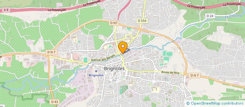 localisation de l'entreprise COFFEE DELICE  BRIGNOLES