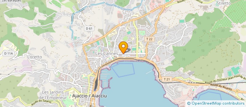 localisation de l'entreprise COFFEE SHOP AJACCIEN à AJACCIO