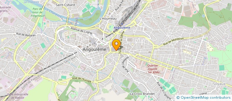 localisation de l'entreprise COFFEE SHOP CCA à ANGOULEME