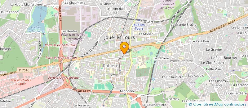 localisation de l'entreprise COFFEE TIME  JOUE-LES-TOURS