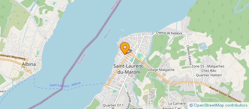 localisation de l'entreprise COFFEE TIME  SAINT-LAURENT-DU-MARONI