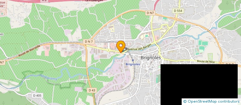 localisation de l'entreprise COFFEESHOP83 à BRIGNOLES