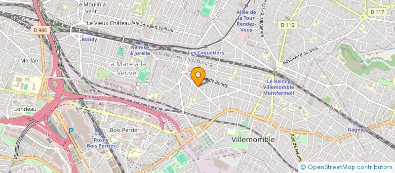 localisation de l'entreprise COFFEETHE à VILLEMOMBLE
