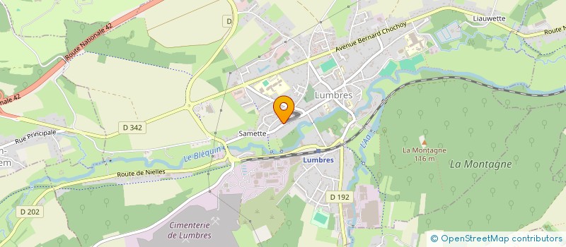 localisation de l'entreprise COFFIN  LUMBRES