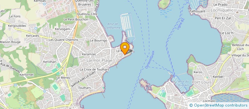 localisation de l'entreprise COFFIN'ART  LARMOR-PLAGE