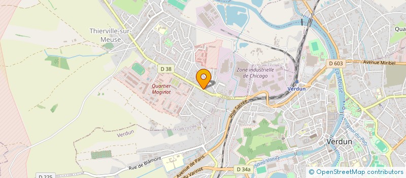 localisation de l'entreprise COFFINET-PERCEBOIS à THIERVILLE-SUR-MEUSE