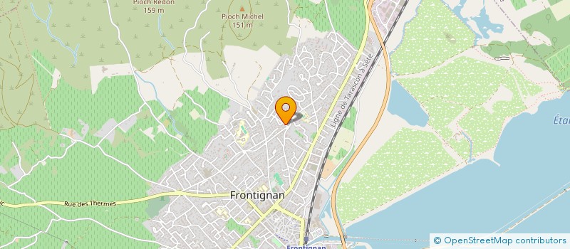 localisation de l'entreprise COFFRAGE ET FERRAILLAGE à FRONTIGNAN