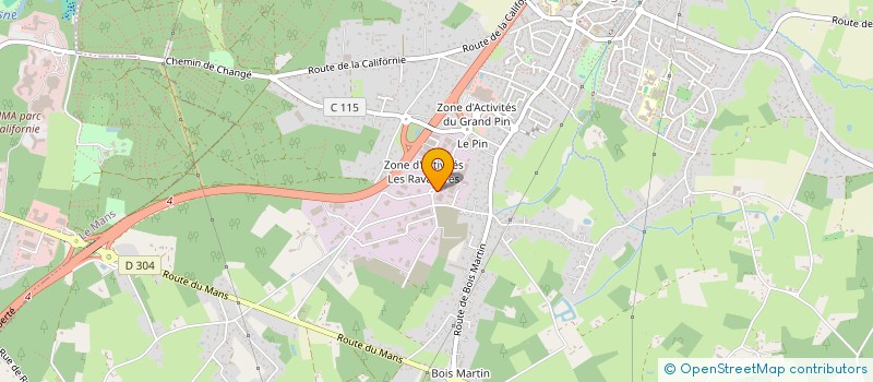 localisation de l'entreprise COFFRAGE LOCATION ET REALISATION MAINE à CHANGE
