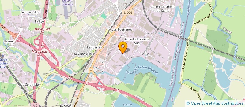 localisation de l'entreprise COFFRATECH BETON à MACON
