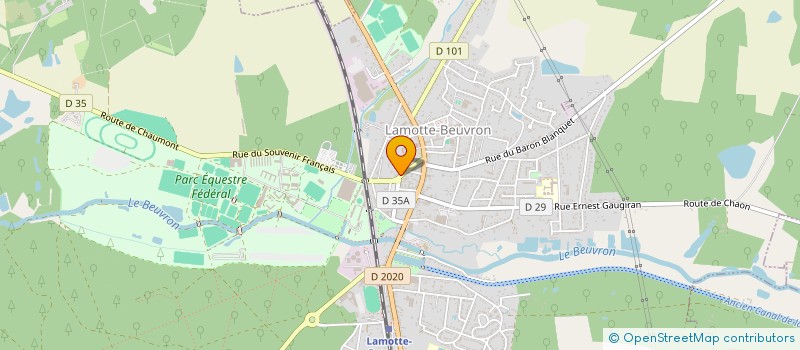 localisation de l'entreprise COFFRELITE à LAMOTTE-BEUVRON
