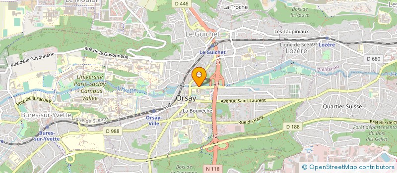 localisation de l'entreprise COFFREO à ORSAY
