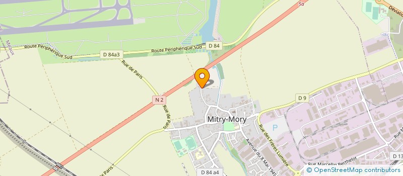 localisation de l'entreprise COFFRES PROTECTION SERVICES  MITRY-MORY