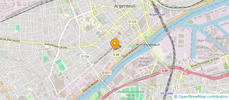 localisation de l'entreprise COFFREX à ARGENTEUIL