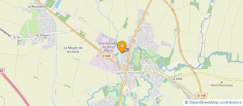 localisation de l'entreprise COFHER à SAINTE-HERMINE