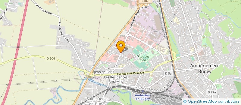 localisation de l'entreprise COFIBEX à AMBERIEU-EN-BUGEY