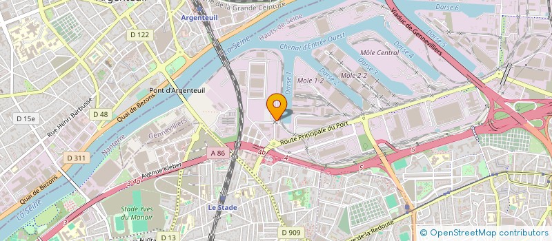 localisation de l'entreprise COFICIEL PARIS à GENNEVILLIERS