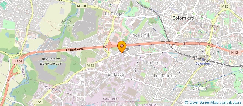 localisation de l'entreprise COFICIEL TOULOUSE PYRENEES à COLOMIERS