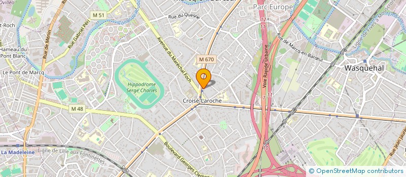 localisation de l'entreprise COFIDEB à MARCQ-EN-BARŒUL