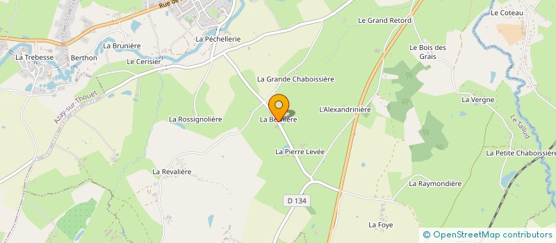 localisation de l'entreprise COFIDEP  LA CHAPELLE-BERTRAND