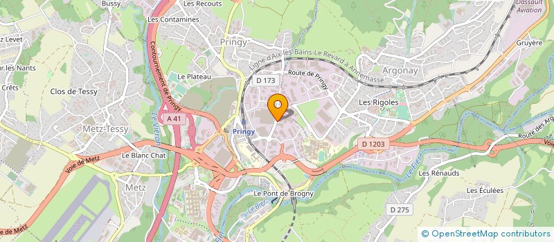 localisation de l'entreprise COFIDEST ANNECY à ANNECY