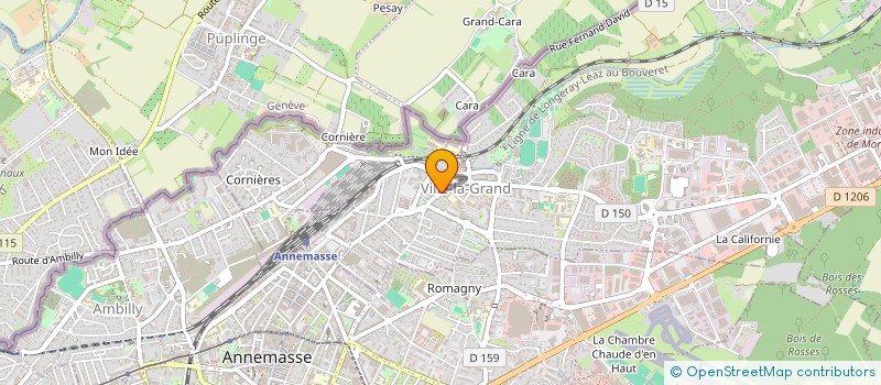 localisation de l'entreprise COFIDEST GENEVOIS à VILLE-LA-GRAND