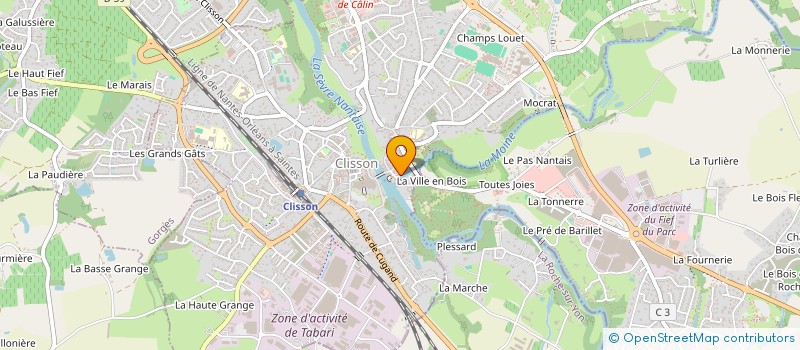 localisation de l'entreprise COFIEX CONSEIL FINANCE IMPORT EXPORT à CLISSON