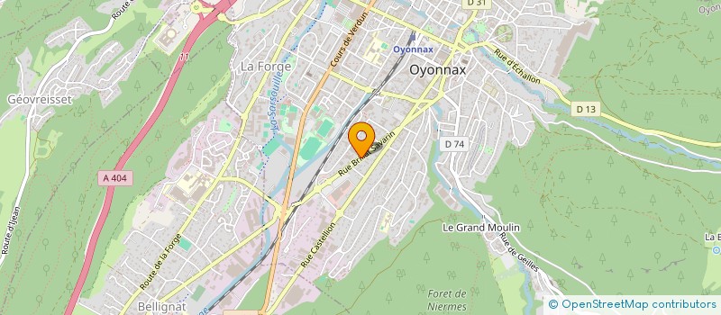 localisation de l'entreprise COFIFORMM à OYONNAX