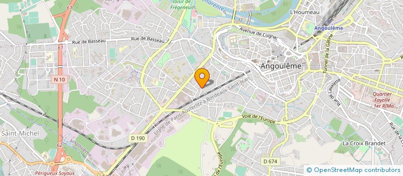 localisation de l'entreprise COFIGEST à ANGOULEME