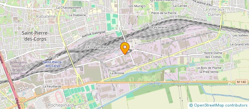 localisation de l'entreprise COFIL DEVELOPPEMENT  SAINT-PIERRE-DES-CORPS