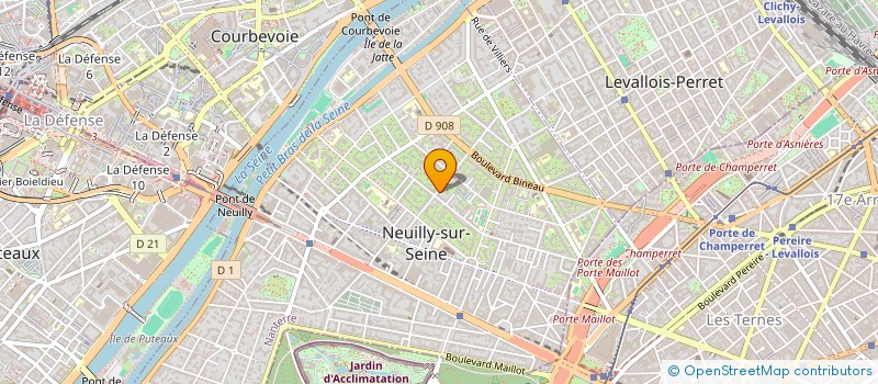 localisation de l'entreprise COFILAND à NEUILLY-SUR-SEINE