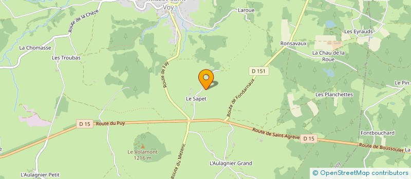 localisation de l'entreprise COFILI  MAZET-SAINT-VOY