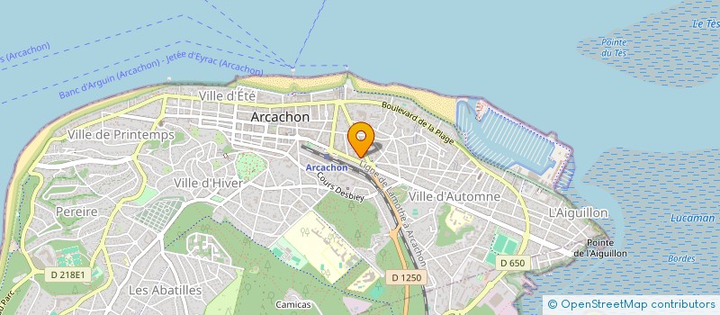 localisation de l'entreprise COFILSERV à ARCACHON