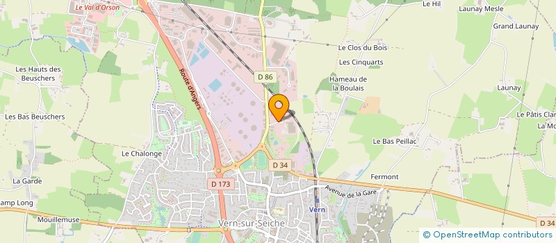 localisation de l'entreprise COFILTRE à VERN-SUR-SEICHE