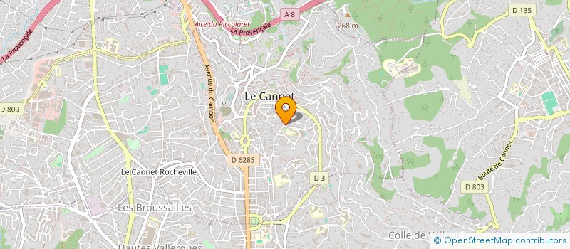 localisation de l'entreprise COFIMA à LE CANNET