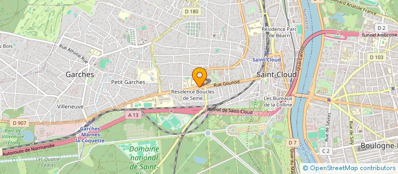 localisation de l'entreprise COFIME à SAINT-CLOUD