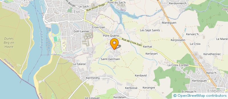 localisation de l'entreprise COFIMMO  ERDEVEN